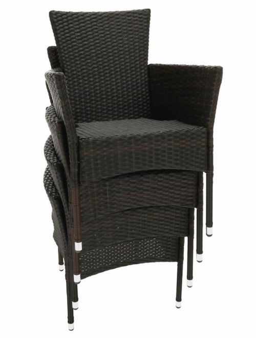 cumpără Set mobilier de grădină Mobhaus Menibor 8 scaune (Brown/Beige) în Chișinău 