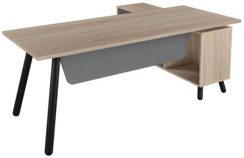 cumpără Masă de birou Deco Fusion + box incorporat Stinga 1800x800/1550x400 în Chișinău 