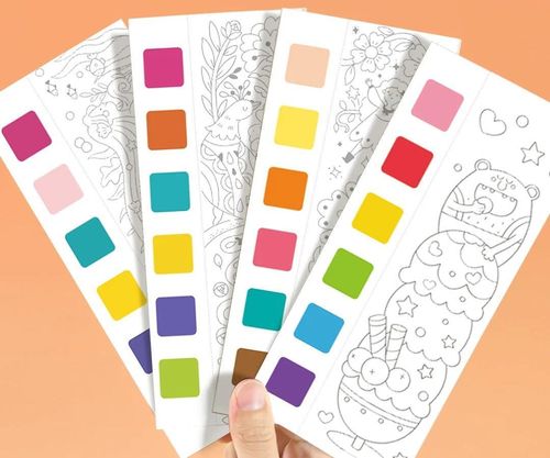 купить Набор для творчества Mideer MD4195 Cartea de colorat cu acuarele inclusă Grădină fermecată в Кишинёве 