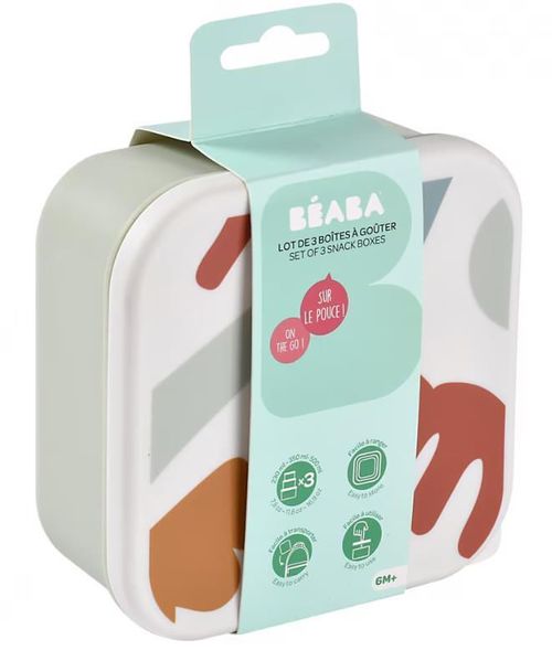 cumpără Container alimentare Beaba B913589 Set 3 caserole Playful în Chișinău 