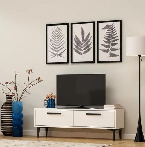 купить Тумба напольная для TV Trendy Leni Alb (GTR000362) в Кишинёве 