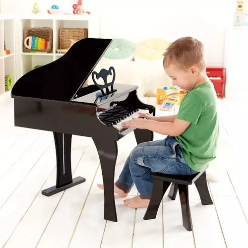 купить Музыкальная игрушка Hape E0320 Instrument muzical Pian negru cu scaun в Кишинёве 