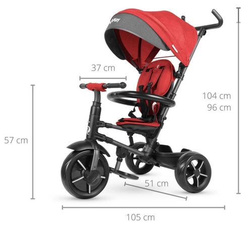купить Велосипед-коляска Qplay Rito Star Red в Кишинёве 