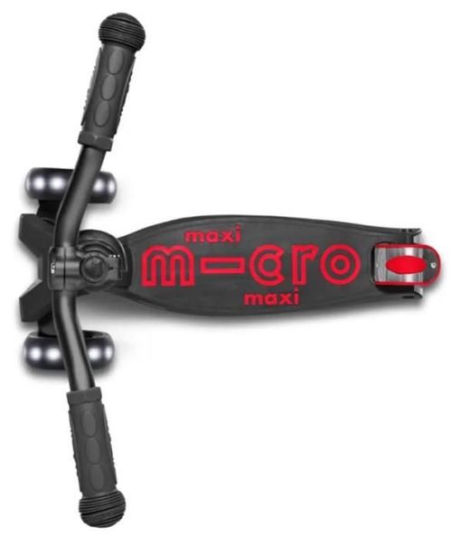 cumpără Trotinetă Micro MMD136 Maxi Deluxe Pro LED Black Red în Chișinău 