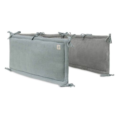 купить Бортик для кроватки Jollein 004-895-68032 Боковая защита детской кроватки Cosy Knit Sea Green, 180x30 cm в Кишинёве 