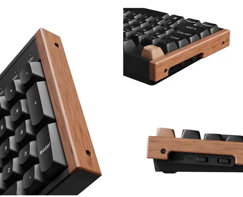 купить Клавиатура Keychron K10 HE QMK Wireless (K10H-F1), Aluminum+Wood Frame в Кишинёве 