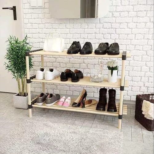 купить Полка для обуви Seowood SE0-8162 Poliță din lemn pentru încălțăminte (3 nivele) в Кишинёве 