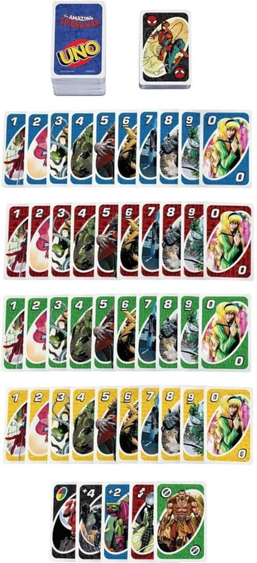 cumpără Joc educativ de masă miscellaneous 11671 Joc UNO Omul-paianjen HXY08 în Chișinău 