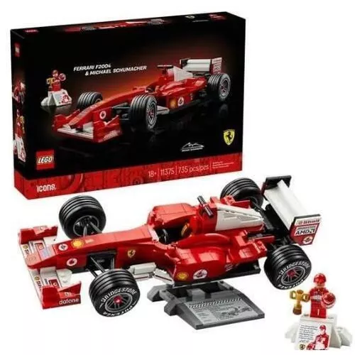 купить Конструктор Lego 11375 Icons: Ferrari F2004 & Michael Schumacher в Кишинёве 