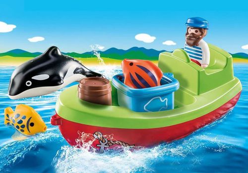 купить Конструктор Playmobil PM70183 Fisherman with Boat в Кишинёве 