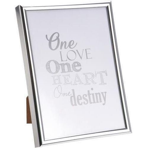 купить Фото-рамка Promstore 26381 Фоторамка пластиковая 13x18cm, серебряная в Кишинёве 