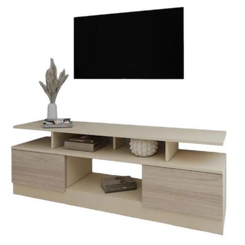 cumpără Comodă TV Smartex (16539) Т9 180cm TV Ivory+Stejar Deschis în Chișinău 
