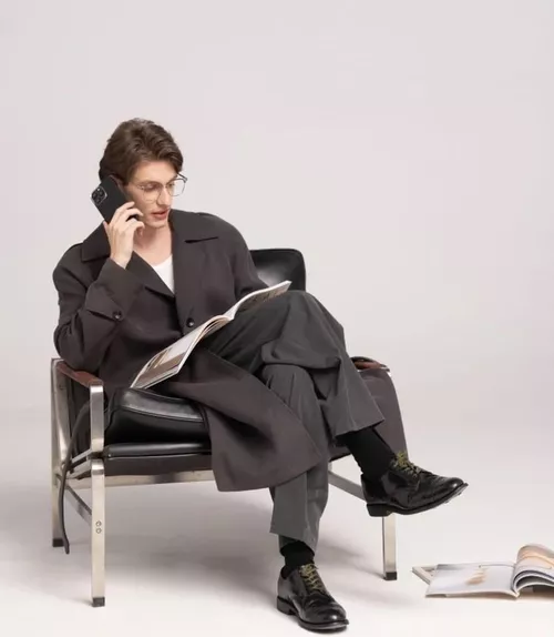 cumpără Husă pentru smartphone Pitaka Ultra-Slim Case for iPhone 16 Black/Grey (KI1601A) în Chișinău 