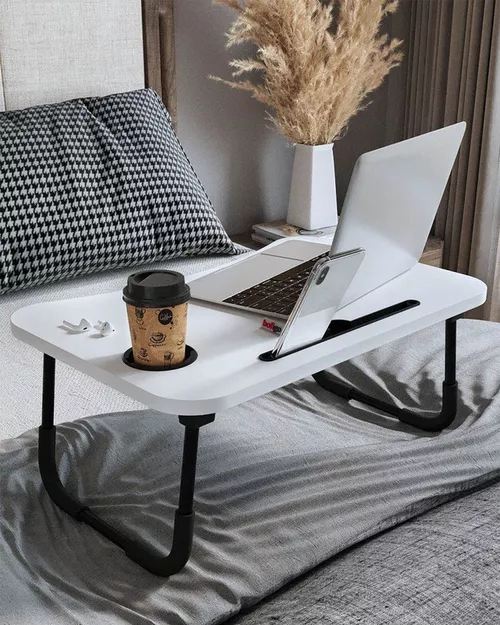 cumpără Stand laptop Nex Home Masuta, 59x39x26 cm, Alb (17-02-01) în Chișinău 