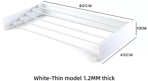 купить Сушилка для белья miscellaneous RM11 montat pe perete 80x40x10cm, metal, alb в Кишинёве 