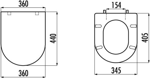 cumpără Capac WC Creavit KC1503.01(Dream) capac WC în Chișinău 
