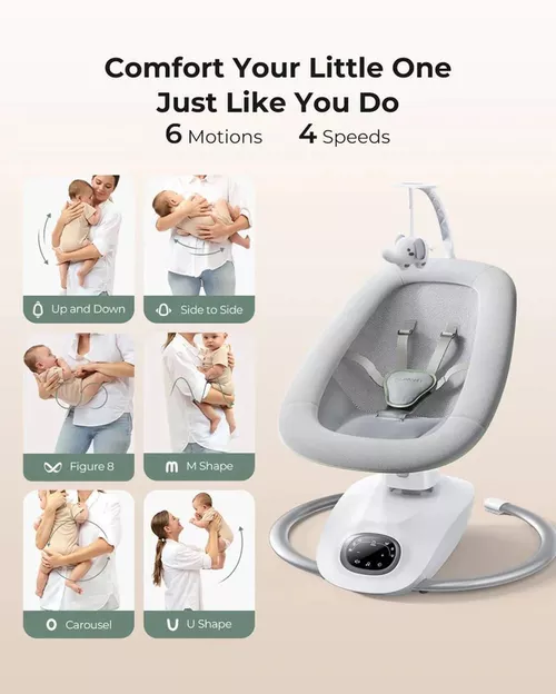 cumpără Leagăn pentru bebeluși Momcozy AW001-GR12NB-A CocoSway cu leganare 3D în Chișinău 