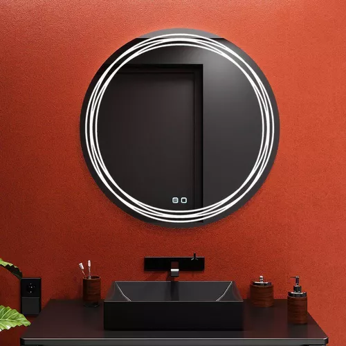 купить Зеркало для ванной Bayro Folk круглое 700x700 LED touch c подогревом в Кишинёве 