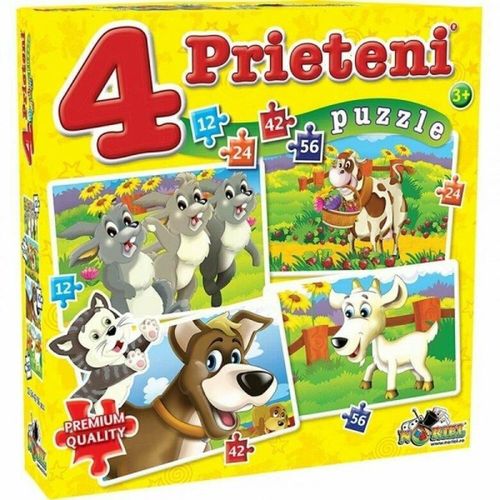 cumpără Puzzle Noriel NOR2488 Puzzle 4 Prieteni mari(12,24,42,56) în Chișinău 