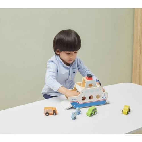 купить Игрушка PolarB 44684 Set de joacă Feribot din lemn в Кишинёве 