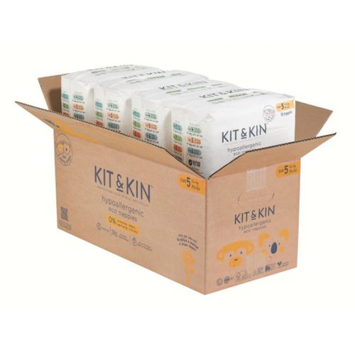 Гипоаллергенные эко-подгузники Kit&Kin 5 (11+ kg) 120 шт 