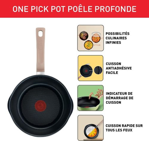 купить Сковорода Tefal G1748704 Multi-frying 24cm cu capac в Кишинёве 