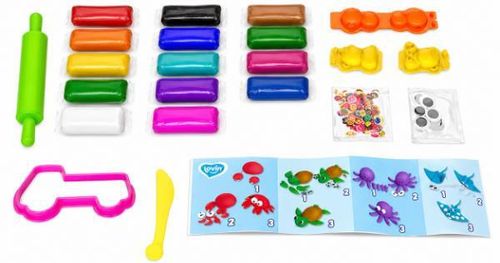 cumpără Set de creație Okto 41186 Set plastilină, 16 culori în Chișinău 