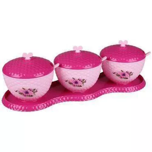 cumpără Container alimentare Альтернатива М4529 Set de vase 3 buc cu lingurite în Chișinău 