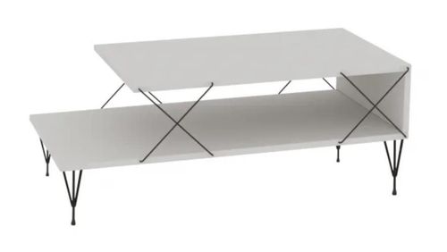 cumpără Măsuţă cafea Trendy Loara, Alb 100x40x50cm în Chișinău 