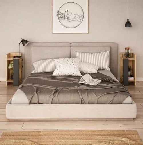 cumpără Noptieră Trendy Elos Stejar, Antracit, 25x60x27cm (GTR001491) în Chișinău 