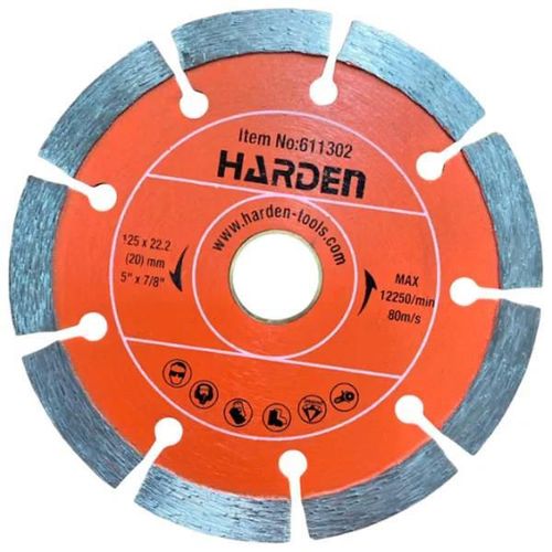 купить Диск отрезной Harden 611304 Алмазный диск с сегментами 180 x 22,2 мм Промышленный в Кишинёве 