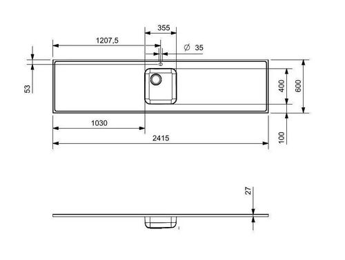 cumpără Chiuvetă bucătărie Reginox R36303 2415x600mm în Chișinău 