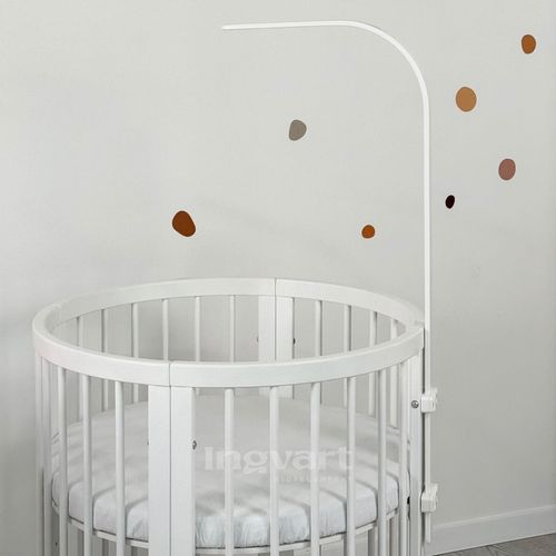 cumpără Pătuț miscellaneous 72609003 Suport pentru baldachin din lemn pentru Smart Bed Alb în Chișinău 