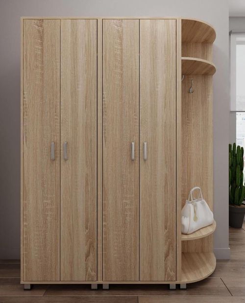 cumpără Mobilă pentru antreu Fabrik Home Модуль 3 (600x2000x425) Дуб сонома în Chișinău 