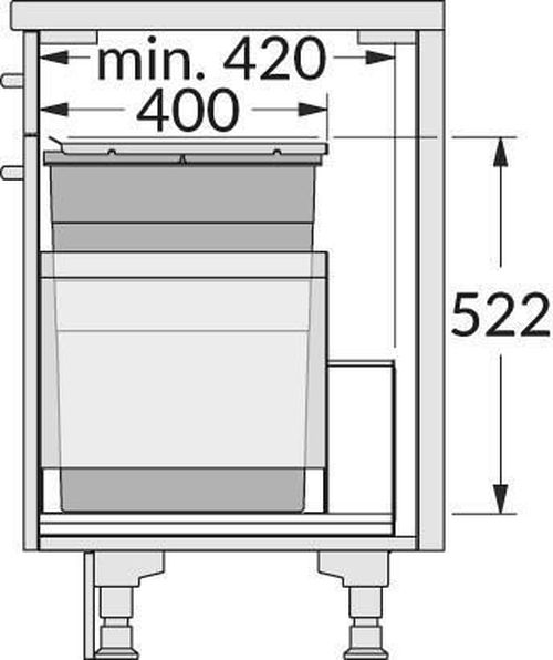 cumpără Feronerie pentru mobilă Hailo 3631481 Triple XL 450 55 în Chișinău 