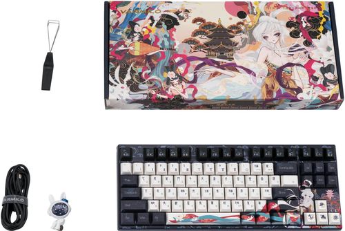 купить Клавиатура Varmilo VPM87 Chang'e 87Key, EC V2 Sakura, EN, White Led, Blue в Кишинёве 