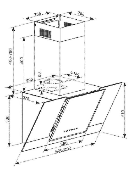 купить Вытяжка Kaiser AT 8438 FW Eco в Кишинёве 