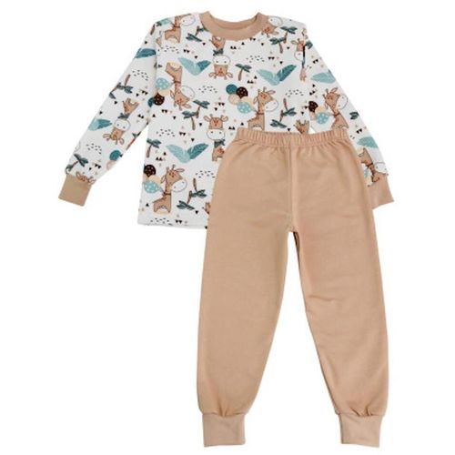 купить Детская одежда Minikin 2430101110 Пижама р-р110, бежевый, унисекс в Кишинёве 