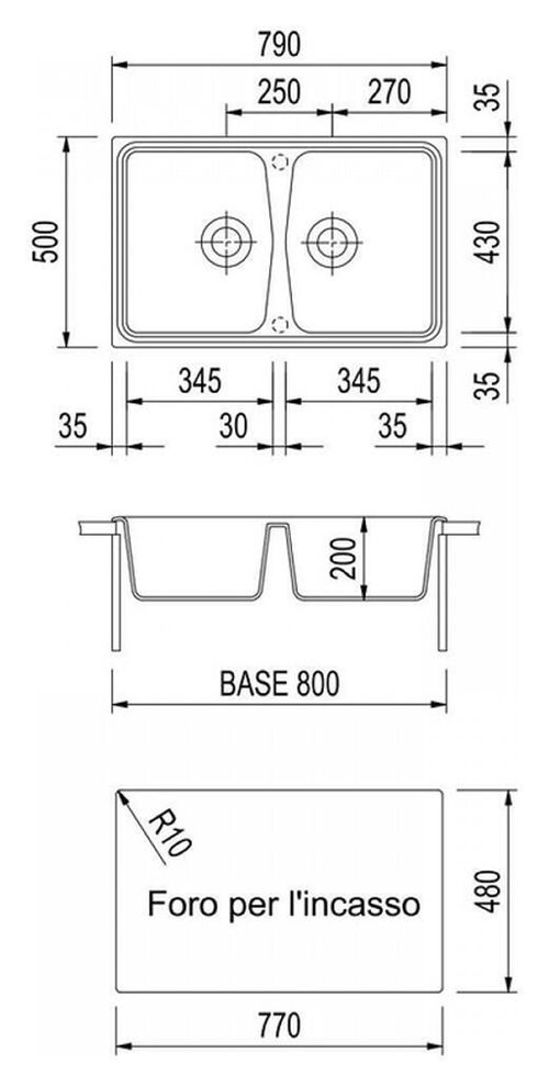 купить Мойка кухонная Plados SP0792 SPAZIO microUltragranit в Кишинёве 