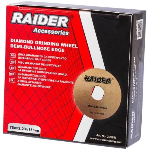 cumpără Disc de șlefuire Raider 209956 Disc abraziv diamantat (semi-rotund) 75x22,23x15 în Chișinău 