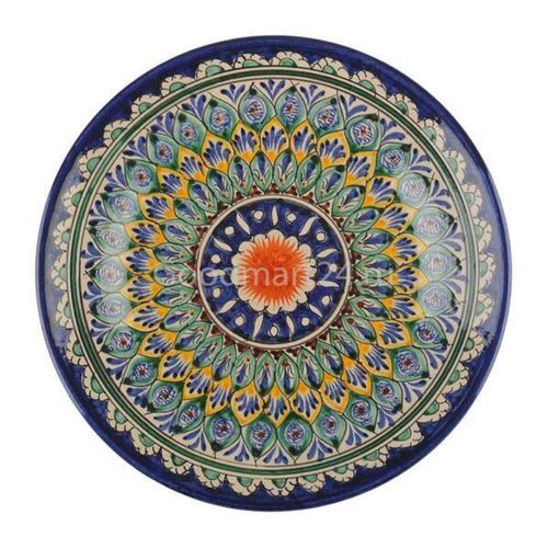 cumpără Farfurie Rishtan Ceramic Lyagan Mehrob 42cm, pictata manual, ceramica în Chișinău 