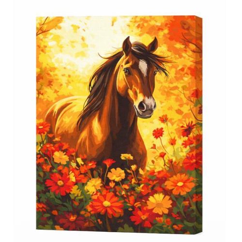 купить Картина по номерам BrushMe BS54420 40x50cm Eco, Libertate florala в Кишинёве 