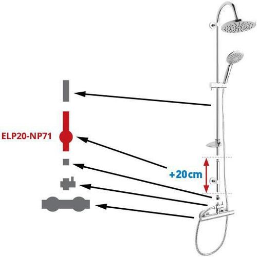 купить Набор для душа Ferro Bara prelungire la dus FERRO ELP20-NP71 в Кишинёве 