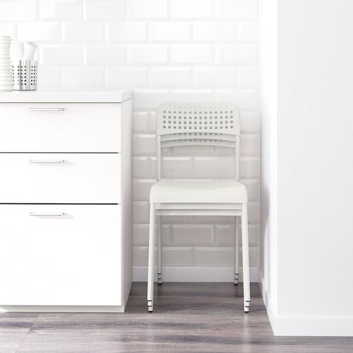 купить Мебель для кухни Ikea Обеденный набор Melltorp/Adde 125 cm White 1+4 в Кишинёве 