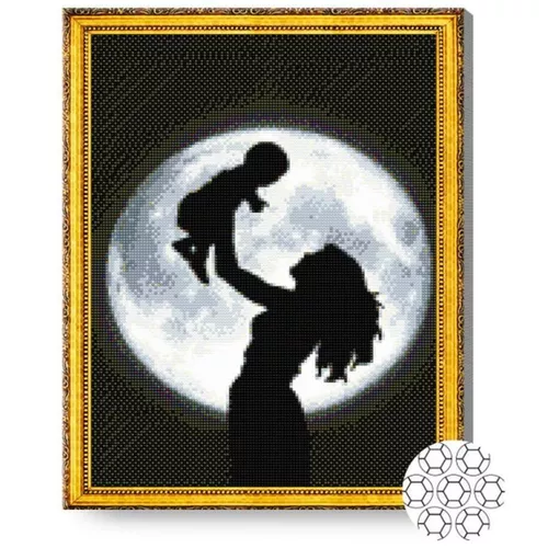 cumpără Tablou pe numere Art Gallery GA75802 Mozaic cu diamante 40x50cm Fericirea mamei în Chișinău 