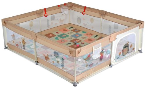 cumpără Țarc Moni GameZone Beige, 150x200cm, 60 bile în Chișinău 
