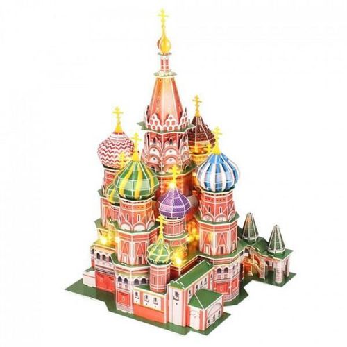 cumpără Set de construcție Cubik Fun L519h 3D Puzzle St. Basils Cathedral LED în Chișinău 