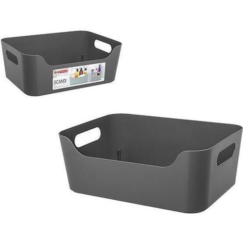 cumpără Cutie depozitare Бытпласт 46742 Корзина Econova Scandi 4.6l, 27x19x10.5cm, серая în Chișinău 