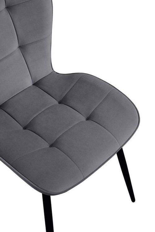 купить Стул Interdepo GIO, Dark Grey Velour в Кишинёве 