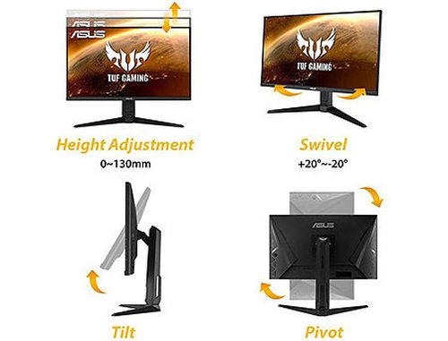 купить Монитор 27" ASUS TUF Gaming VG279Q1A IPS Gaming Monitor WIDE 16:9, 0.311, 1ms, 165Hz, FreeSync, Tilt&Swivel, Contrast 1000:1, H:200-200kHz, V:48-165Hz, 1920x1080 Full HD, Speakers 2x2W, 2xHDMI v2.0/Display Port 1.2, (monitor/монитор) в Кишинёве 